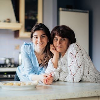 Portrait Of A Mother And Daughter Together